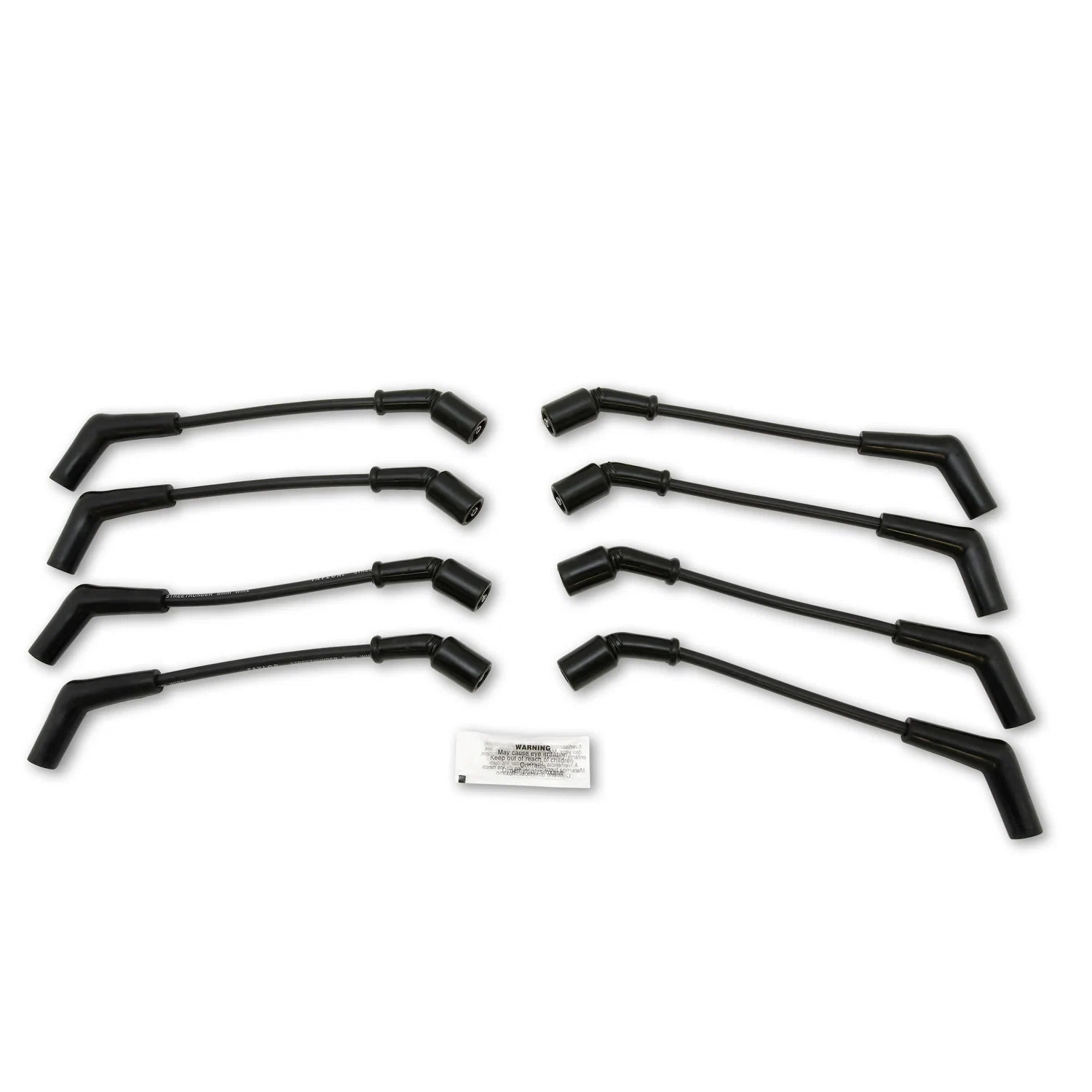 Spark Plug Wire Set 1966-1967 Chevrolet 8mm Silicone 135_ 500 ohm_ft Black 51046